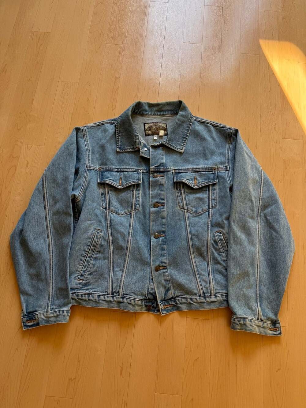 90s Armani Jeans Mid Wash Denim Jean Jacket